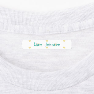 Personalized Clothing Childs Name Tags Iron-On