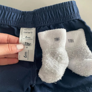 Personalized Clothing Stamp With Custom Initials