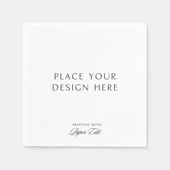 Personalized Cocktail Napkins Add Your Own Design (Front)