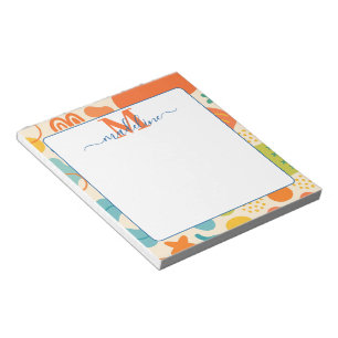 Personalized Color Splash Abstract Notepad