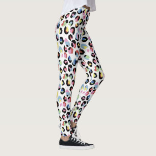 Personalized Colorful Animal Print Leggings