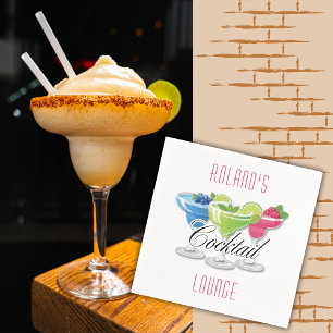Personalized Colorful Cocktail Napkins