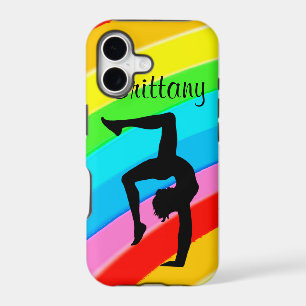 PERSONALIZED COLORFUL GYMNASTICS IPHONE CASE