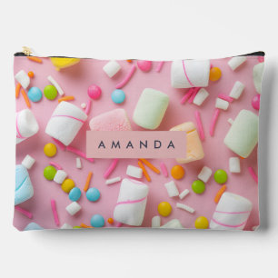 Personalized Colorful Marshmallow Sprinkle Accessory Pouch