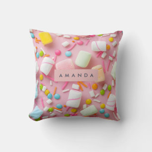 Personalized Colorful Marshmallow Sprinkle Cushion