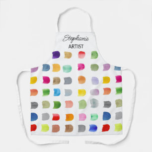 Personalized Colorful Pattern Artist's  Apron