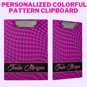 Personalized Colorful Pattern  Clipboard