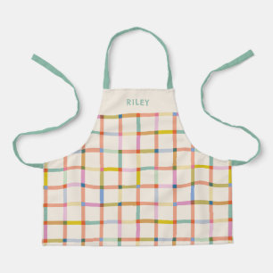 Personalized Colorful Plaid Apron