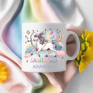 Personalized Colorful Sagittarius Zodiac Astrology Coffee Mug
