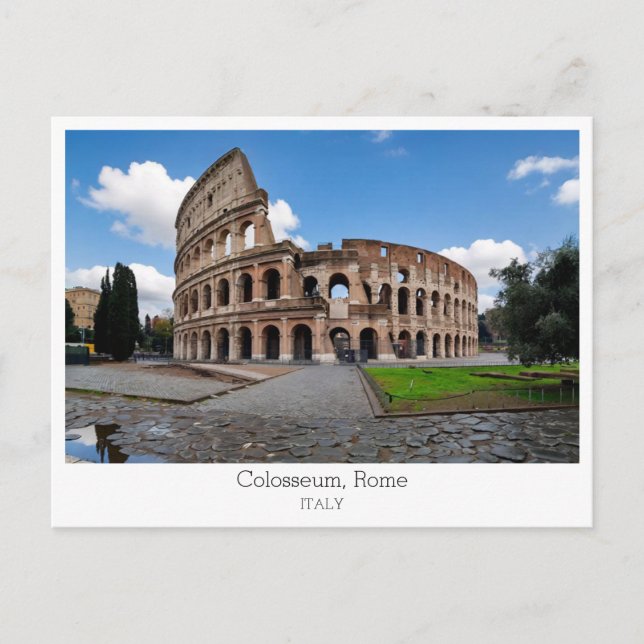 Personalized, Colosseum, Rome, Italy Postcard (Front)
