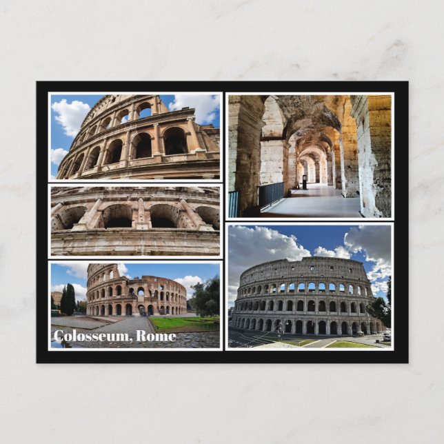 Personalized, Colosseum, Rome, Italy Postcard (Front)