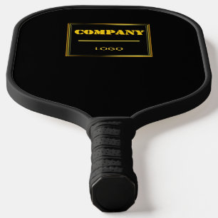 Personalized Company Black Modern Custom Business Pickleball Paddle