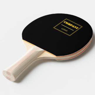 Personalized Company Black Modern Custom Business Ping Pong Paddle