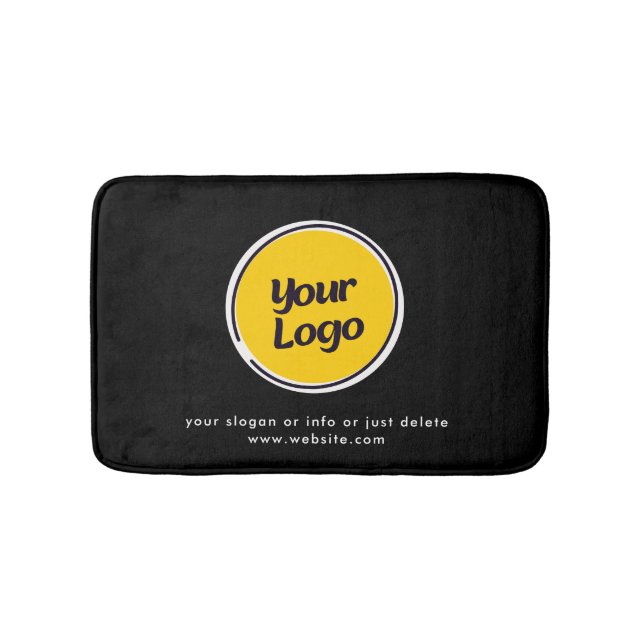 Personalized Company Logo | Custom Business Gift Bath Mat (Front)