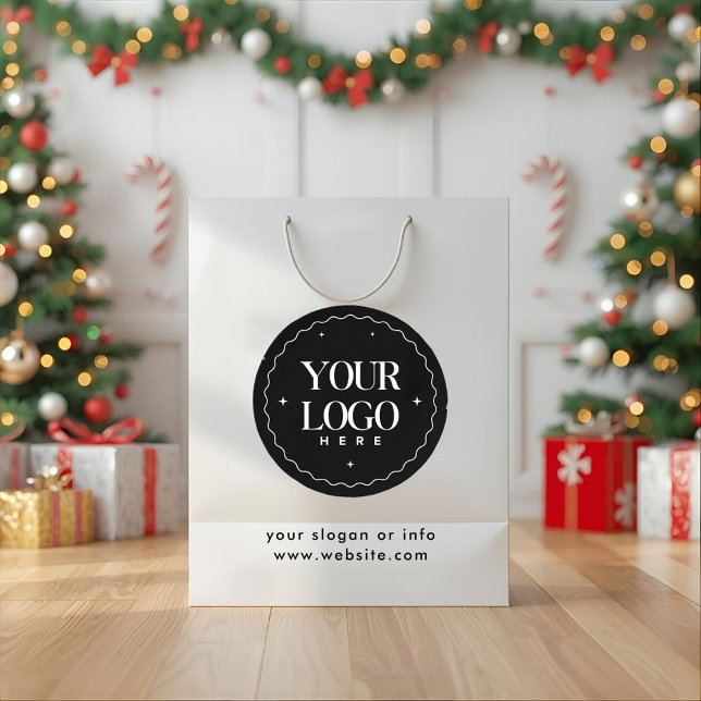 Personalized Company Logo  | Custom Business Gift  Large Gift Bag (Creator Uploaded)