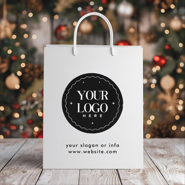 Personalized Company Logo  | Custom Business Gift  Medium Gift Bag (Creator Uploaded)
