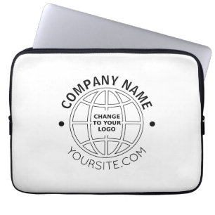 PERSONALIZED COMPANY LOGO WEB ADDRESS LAPTOP SLEEVE