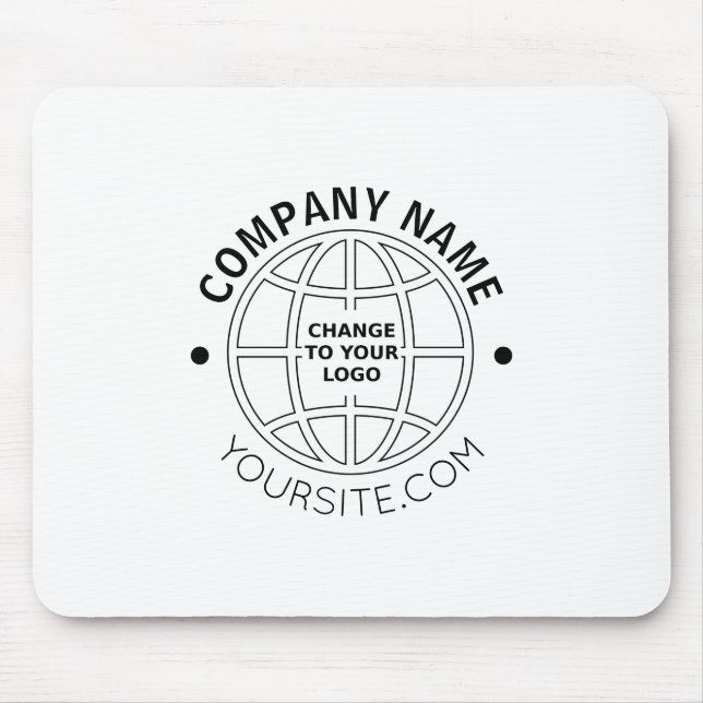 PERSONALIZED COMPANY LOGO WEB ADDRESS MOUSE PAD (Front)