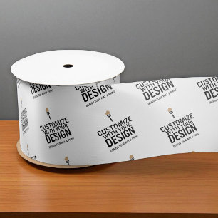 Personalized Company Small Business Custom Satin Ribbon