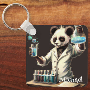 PERSONALIZED COOL PANDA POTION MAKER KEYCHAIN
