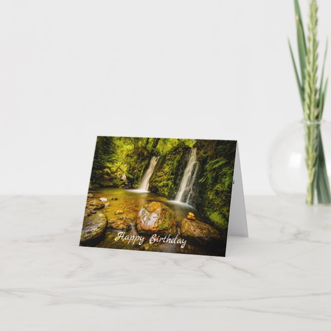 Personalized Coolalingo Waterfalls Card (Front)