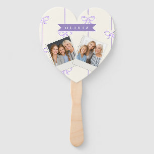 Personalized Coquette Bow Name Girly Aesthetic Hand Fan