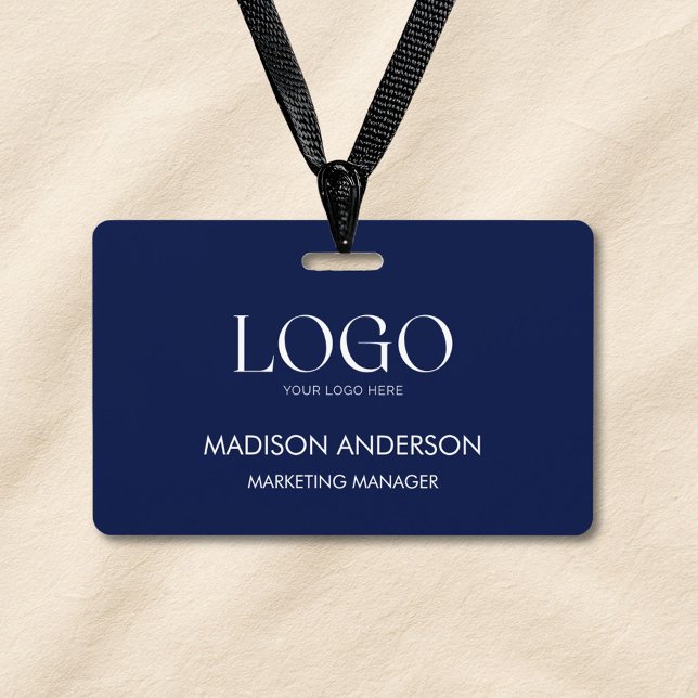 Personalized Corporate Business Logo Modern ID ID Badge (In situ)