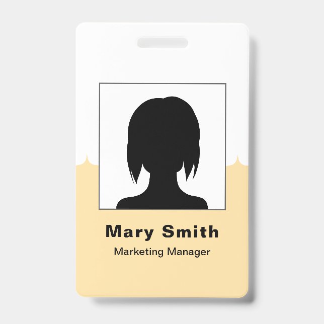 Personalized Corporate Employee ID Badge (Front)
