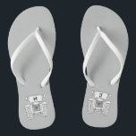 Personalized Country Wedding Tractor Flip Flops<br><div class="desc">A pair of tractor country farm themed wedding fun flip flops that can be personalized with the couple's initials.</div>