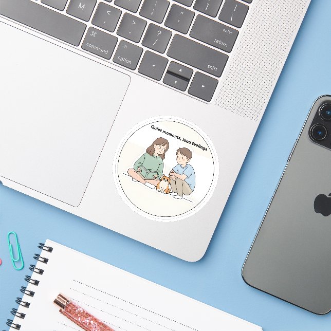Personalized Couple and Dog Lover Gifts (Laptop w/ iPhone)