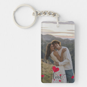 Personalized Couple Keychain with Photo – Custom 