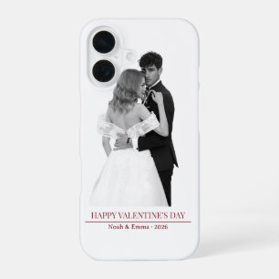 Personalized Couple Names & Year - Elegant Photo  iPhone 16 Case