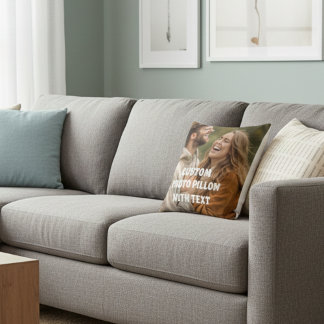 Personalized Couple Photo Pillow – Custom Romantic