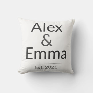 Personalized Couples Mug – Custom Names & Year Gif Cushion