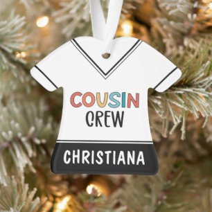 Personalized Cousin Crew Matching Cousins Gift Ornament