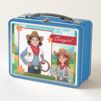 Personalized Cowgirl Lunch Box