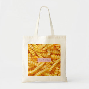 Personalized Crinkle Cut French Fries Design Tote Bag