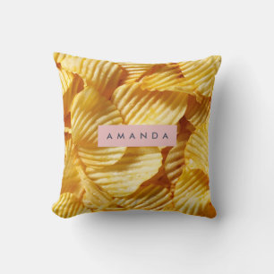 Personalized Crispy Potato Chip Design Cushion
