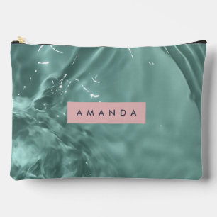Personalized Crystal Clear Water  Accessory Pouch