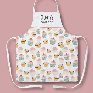 Personalized Cupcake Bakery Kitchen Apron