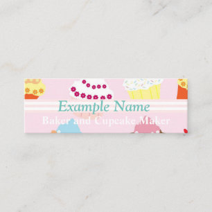 Personalized "Cupcakes" Instagram Mini Business Card