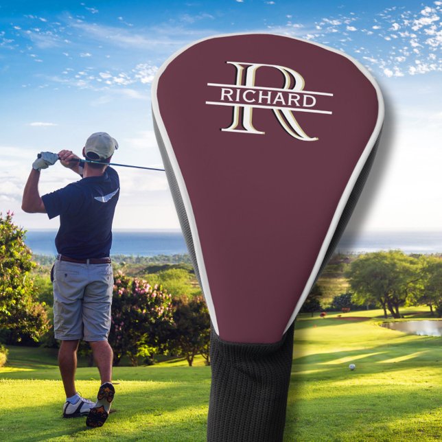 Personalized Custom 3-Color Monogram Name  Golf Head Cover (Creator Uploaded)