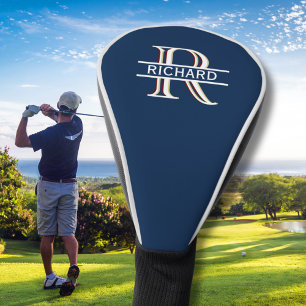 Personalized Custom 3-Color Monogram Name Golf Head Cover