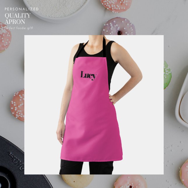 Personalized Custom Apron Minimalist Pink (Creator Uploaded)