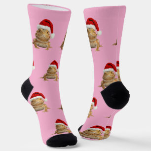 Personalized Custom Bearded Dragon Christmas  Socks