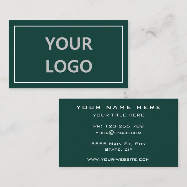 Personalized Custom Business Card Your Colors (Front/Back)