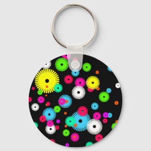 Personalized Custom Buttons & Pins Key Ring