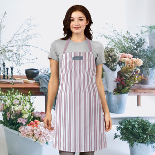 Personalized Custom Colors Rustic Country Stripes Apron
