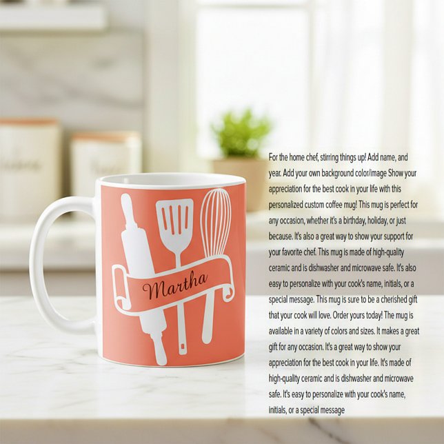Personalized custom cook's coffee mug (Creator Uploaded)