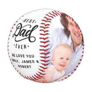 Personalized Custom Dad Fathers Day Photo Collage Baseball